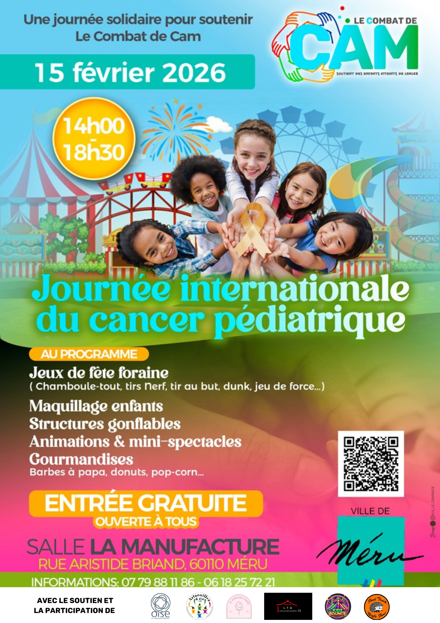 Flyer de la journée International du Cancer Pédiatrique 15/02/2026